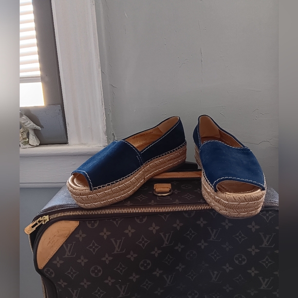 Prada espadrills in blue sued. Size 38.5. Brand new - Picture 3 of 4